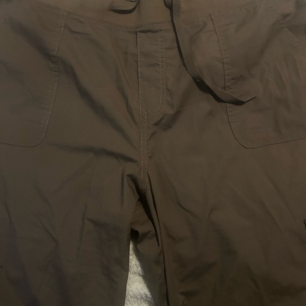 St. Johns Bay PXXL Women’s Brown Capri Drawstring Pull up Pants